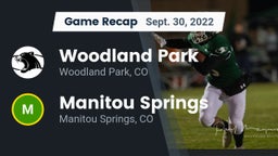 Recap: Woodland Park  vs. Manitou Springs  2022