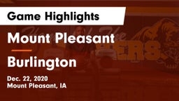 Mount Pleasant  vs Burlington  Game Highlights - Dec. 22, 2020