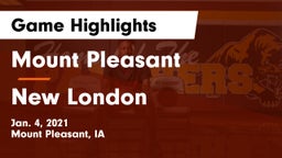 Mount Pleasant  vs New London  Game Highlights - Jan. 4, 2021