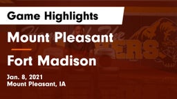 Mount Pleasant  vs Fort Madison  Game Highlights - Jan. 8, 2021