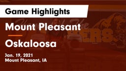 Mount Pleasant  vs Oskaloosa  Game Highlights - Jan. 19, 2021