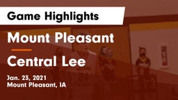 Mount Pleasant  vs Central Lee  Game Highlights - Jan. 23, 2021