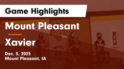 Mount Pleasant  vs Xavier  Game Highlights - Dec. 5, 2023