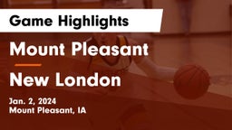 Mount Pleasant  vs New London  Game Highlights - Jan. 2, 2024