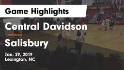 Central Davidson  vs Salisbury  Game Highlights - Jan. 29, 2019