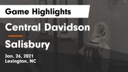 Central Davidson  vs Salisbury  Game Highlights - Jan. 26, 2021