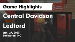 Central Davidson  vs Ledford  Game Highlights - Jan. 27, 2023
