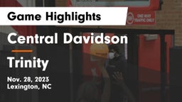 Central Davidson  vs Trinity  Game Highlights - Nov. 28, 2023