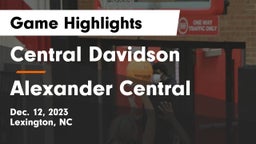 Central Davidson  vs Alexander Central  Game Highlights - Dec. 12, 2023
