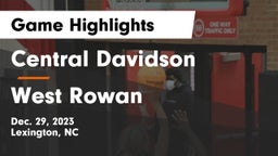 Central Davidson  vs West Rowan  Game Highlights - Dec. 29, 2023
