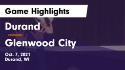 Durand  vs Glenwood City  Game Highlights - Oct. 7, 2021