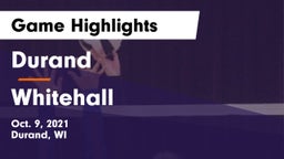 Durand  vs Whitehall  Game Highlights - Oct. 9, 2021