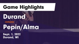 Durand  vs Pepin/Alma  Game Highlights - Sept. 1, 2022