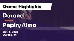 Durand  vs Pepin/Alma  Game Highlights - Oct. 8, 2022