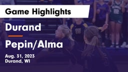 Durand  vs Pepin/Alma  Game Highlights - Aug. 31, 2023