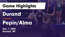 Durand  vs Pepin/Alma  Game Highlights - Oct. 7, 2023