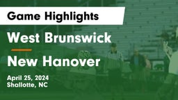 West Brunswick  vs New Hanover  Game Highlights - April 25, 2024