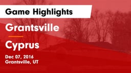 Grantsville  vs Cyprus  Game Highlights - Dec 07, 2016