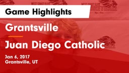 Grantsville  vs Juan Diego Catholic  Game Highlights - Jan 6, 2017