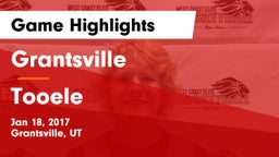 Grantsville  vs Tooele  Game Highlights - Jan 18, 2017