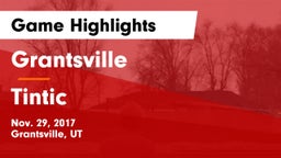 Grantsville  vs Tintic  Game Highlights - Nov. 29, 2017