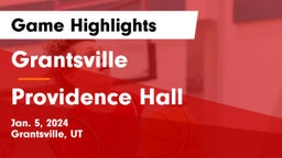 Grantsville  vs Providence Hall  Game Highlights - Jan. 5, 2024