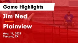 Jim Ned  vs Plainview  Game Highlights - Aug. 11, 2023