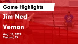 Jim Ned  vs Vernon  Game Highlights - Aug. 18, 2023