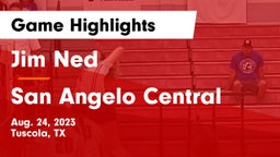 Jim Ned  vs San Angelo Central  Game Highlights - Aug. 24, 2023
