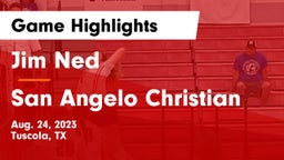 Jim Ned  vs San Angelo Christian Game Highlights - Aug. 24, 2023