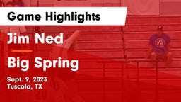 Jim Ned  vs Big Spring  Game Highlights - Sept. 9, 2023