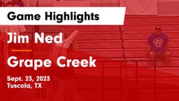Jim Ned  vs Grape Creek  Game Highlights - Sept. 23, 2023