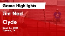 Jim Ned  vs Clyde  Game Highlights - Sept. 26, 2023