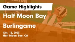 Half Moon Bay  vs Burlingame  Game Highlights - Oct. 12, 2023