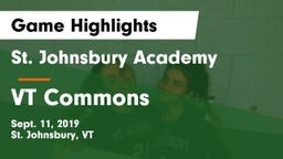 St. Johnsbury Academy  vs VT Commons Game Highlights - Sept. 11, 2019