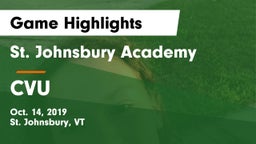 St. Johnsbury Academy  vs CVU Game Highlights - Oct. 14, 2019