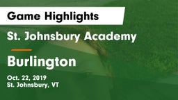 St. Johnsbury Academy  vs Burlington  Game Highlights - Oct. 22, 2019