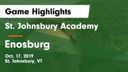St. Johnsbury Academy  vs Enosburg  Game Highlights - Oct. 17, 2019
