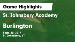 St. Johnsbury Academy  vs Burlington  Game Highlights - Sept. 20, 2019
