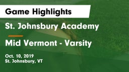 St. Johnsbury Academy  vs Mid Vermont - Varsity Game Highlights - Oct. 10, 2019