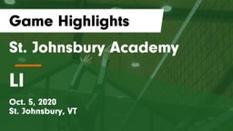 St. Johnsbury Academy  vs LI Game Highlights - Oct. 5, 2020