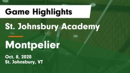 St. Johnsbury Academy  vs Montpelier  Game Highlights - Oct. 8, 2020