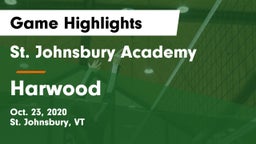 St. Johnsbury Academy  vs Harwood Game Highlights - Oct. 23, 2020