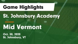 St. Johnsbury Academy  vs Mid Vermont Game Highlights - Oct. 30, 2020
