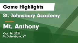 St. Johnsbury Academy  vs Mt. Anthony  Game Highlights - Oct. 26, 2021