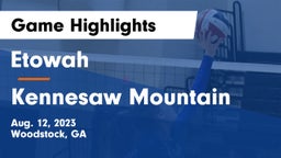 Etowah  vs Kennesaw Mountain  Game Highlights - Aug. 12, 2023