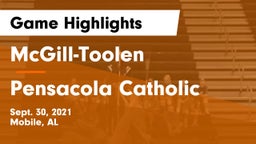 McGill-Toolen  vs Pensacola Catholic  Game Highlights - Sept. 30, 2021