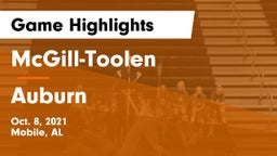 McGill-Toolen  vs Auburn Game Highlights - Oct. 8, 2021