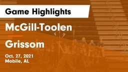 McGill-Toolen  vs Grissom Game Highlights - Oct. 27, 2021