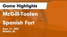 McGill-Toolen  vs Spanish Fort  Game Highlights - Sept. 21, 2023